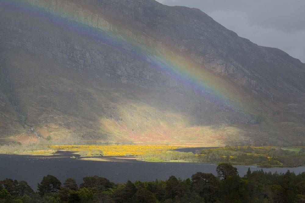 Rainbow over Anancaun and Loch Maree, Kinlochewe